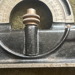 Vintage The L S Starrett Co., Athol Mass.. Protractor Head No. 490 🇺🇸