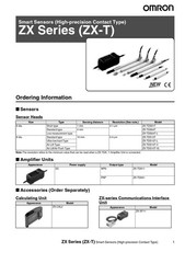 Omron ZX-TDS04T High-Precision Contact Sensor Std. 4mm Range 0.1um Resolution