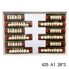 Dental Acrylic Denture Resin Teeth Upper Lower Full Set Shade A1/A2/A3 3/8/16 SM