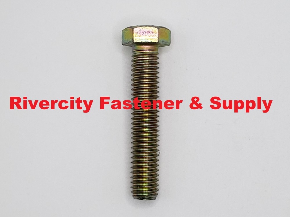 3/8-16 x 2 Tap Bolts Grade 8 Hex Head Screws 3/8x16x2 Full Thread 3/8×16 x 2″