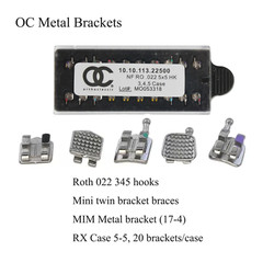 Dental Orthodontic Mini Roth Brackets Monoblock MIM Braces 022 345 Hooks