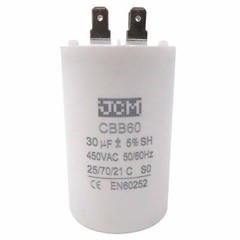 30UF 450VAC Motor Run Capacitor 450V AC CBB60 30 UF Round White 50/60HZ Cap