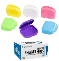 Sealed Assorted Dental Retainer Boxes Denture Case, Mouthguard Containers