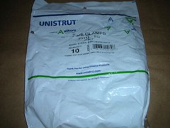 Unistrut P1113EG Pipe Clamps For 1″ Rigid Conduit 1.315″ ID Galvanized 10Pcs New