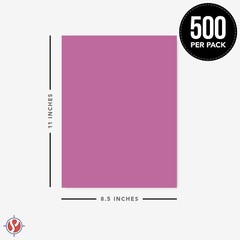 Planetary Purple Bright Color Paper, 24lb Bond (90GSM), 8.5 x 11, 500 Sheets