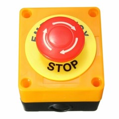 Red Mushroom Emergency Stop Shut Off Push Button Switch NO + NC 22mm CNC Gecko
