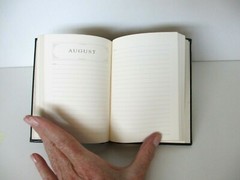 Journal Diary 6″ Leather Hardcover 320 Lined Pages Graphic Image Black
