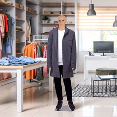 Adjustable Male Mannequin Full Body Realistic Mannequin Dress Forms for Shop
