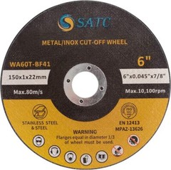 100 Pack 6″x.045″x7/8″ Cut off Wheel Metal & Stainless Steel Cutting Discs wheel