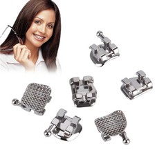 Dental Orthodontic Round Niti Arch Wires Super Elastic / Metal Brackets Braces