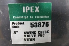 Ipex USA LLC 53876 4 In Flange x Flange Connection PVC Swing Check Valve