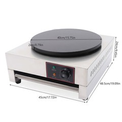 1700W 16″ Commercial Electric Crepe Maker Pancake Machine Big Hotplate Non Stick