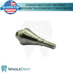 5X Straight Multi Unit Prosthetic NC Compatible with Megagen® BlueDiamond