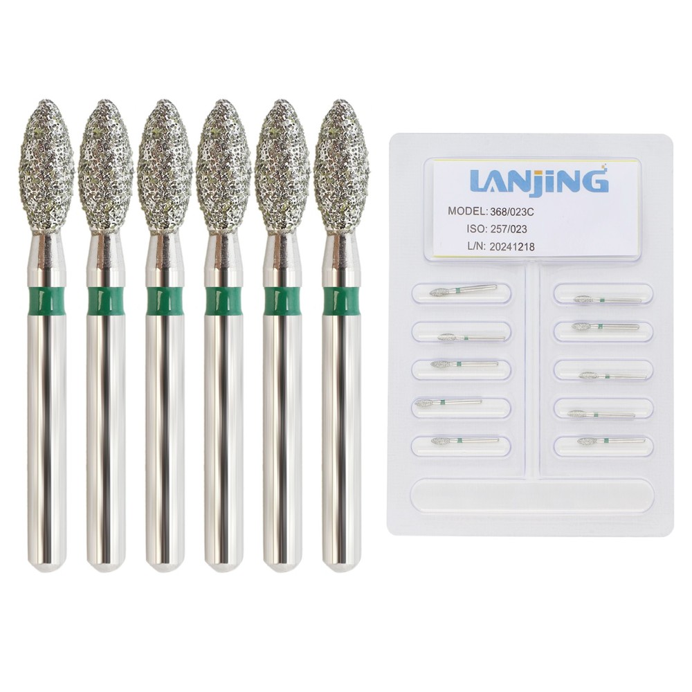 Dental Dimond Burs Football FG Bur Friction Grip Coarse Diamonds Drills 368/023C