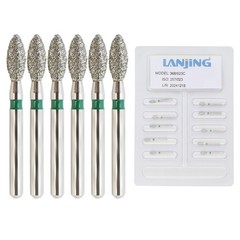 Dental Dimond Burs Football FG Bur Friction Grip Coarse Diamonds Drills 368/023C
