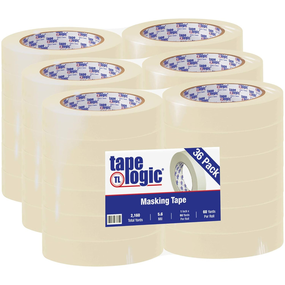 Tape Logic® 2400 Masking Tape, 5.6 Mil, 1″ X 60 Yds., Natural, 36/Case