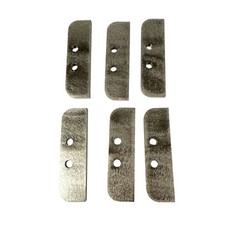 0.75 in x 2.5 in Steel Two Hole Plates, 6 Pcs