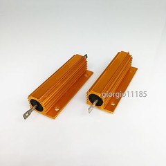US Stock 2pcs 8 ohm 8 100W Watt Aluminum Housed Metal Case Wirewound Resistors