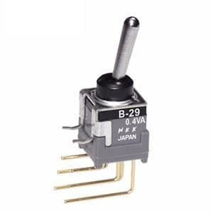 2Pcs B29AV Toggle Switches ON-OFF(ON) .394 BAT RIGHT ANGLE PC .4VA