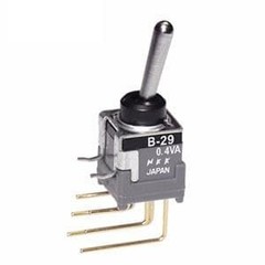2Pcs B29AV Toggle Switches ON-OFF(ON) .394 BAT RIGHT ANGLE PC .4VA