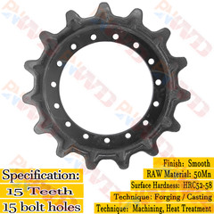 2x Drive Sprocket for Bobcat T450 T550 T590 T595 Gehl Skid Steer Loader RT165