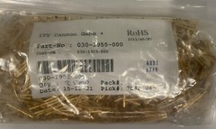 ITT Cannon 030-1955-000 D-Sub Contact Connector Gold Plated NEW! FREE SHIPPING!