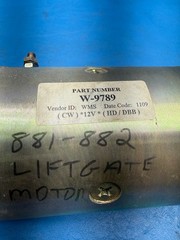 W-9789 12V Clockwise Hydraulic Pump Motor For Fenner / SPX / Waltco