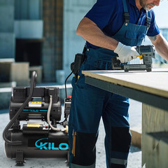 2 Gallon 1.0HP Oil-Free Air Compressor, 100PSI 65dB Quiet for Tire Inflation