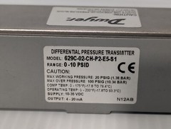 Dwyer 629C-02-CH-P2-E5-S1 Differential Pressure Transmitter, 0-10 PSI, 35 VDC