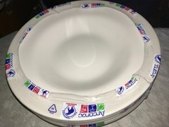 NOS Rare SET of 6 ARCOROC Off-White HOTELIERE 11¼”Diam Large Rim PASTA Soup BOWL