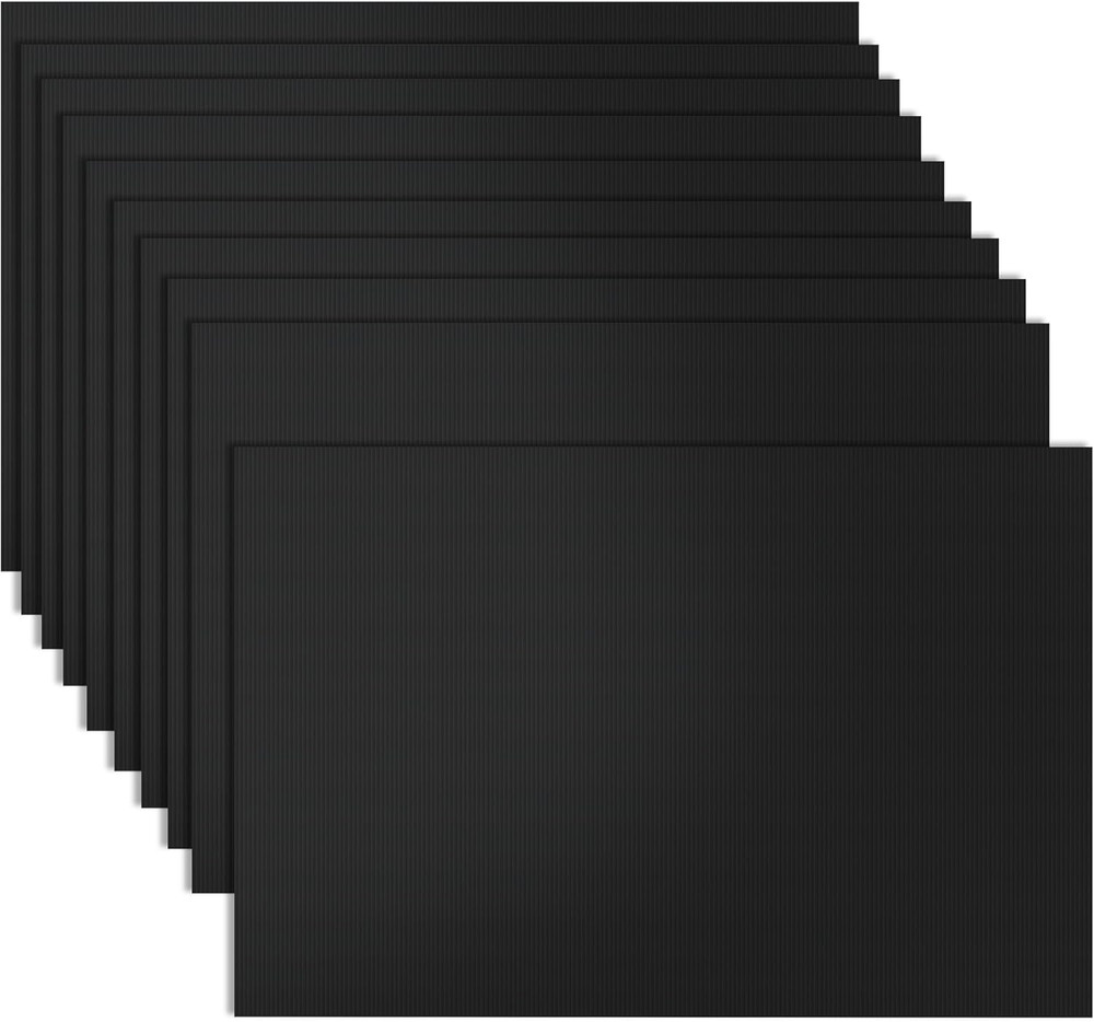 10-Pack Poster Board 24X36 Corrugated Plastic Sheets – 4Mm, Extra Large Waterpro