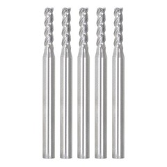 5 PCS 3/32″ 4 Flute 3/8″ LOC 1-1/2″ Overall Length Carbide End Mill US