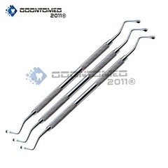 3x Premium Lucas Surgical Curette 88 Spoon 4mm Blade Dental Steel Instruments