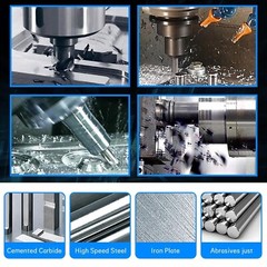 5 Pc Set NC Spotting Drill 8% Cobalt HSS 1/8 to 1/2″ 90 Degree CNC Machine