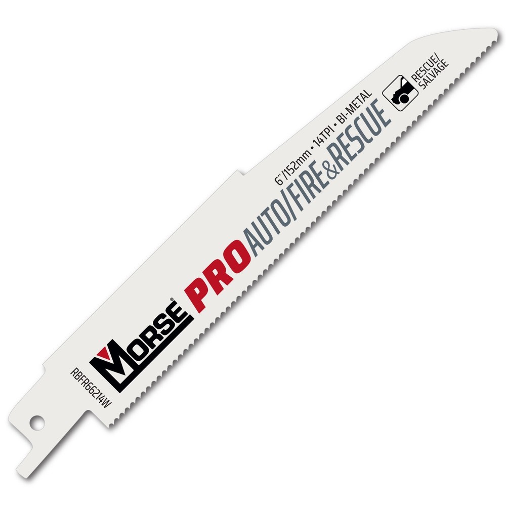 MORSE Fire & Rescue 6″ x 14TPI Reciprocating Saw Blades (25 Pack)