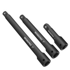 3-PCS 3/8″ Drive Impact Extension Bar Set 3” 5” and 10” Length Socket Extensions