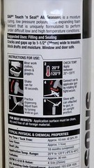 DAP TOUCH ‘N SEAL ALL SEASONS FOAM SEALANT ~ 24 oz. OFF-WHITE FOAM