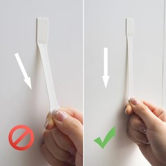 15 Small Hooks+30 Removable Strips, Clear Wire Hanger Hooks, Damage-Free Util…