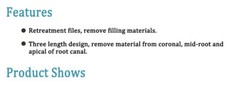3pcEASYINSMILE Dental Rotary Endo Files NITI Retreatment Root Canal Retract file