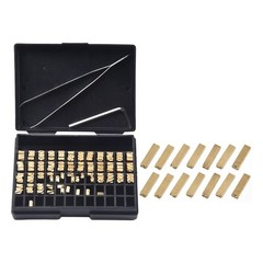 Coding Machine Word Grain Copper Letters Thermal Ribbon Printing Font 120pcs