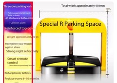 Car Park Lock: Garage Post—No Drilling Required, Automatic Lift, Reinforced