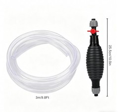 9.8Ft Siphon Hose Multifunction Pump Oil Water Fuel Gasoline Transfer Hand Pump