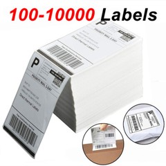 Fanfold 4×6″ Perforated Direct Thermal Address Shipping Labels For Rollo & Zebra