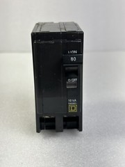 Square D QO280 Circuit Breaker 80 Amp 240 Volt 2P Black Plug In 10K