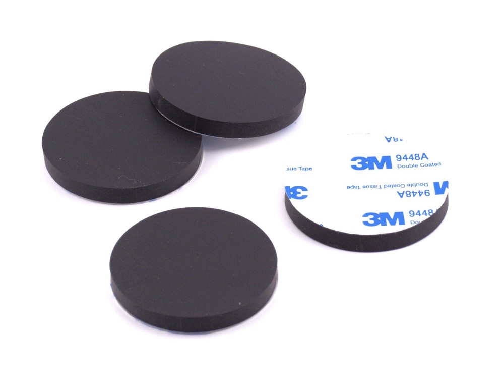 XL 2″ Diameter x 1/4″ Thick Silicone Rubber Feet Large Gripping Surface Non Mar