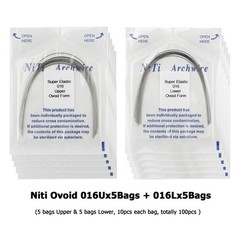 Orthodontic Arch Wire Niti Stainless Steel Round Rectangular Ovoid Natural Form