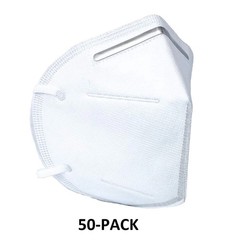 50 Pcs White 4 Ply KN95 Protective Disposable Respirator Face Masks GB2626-2006