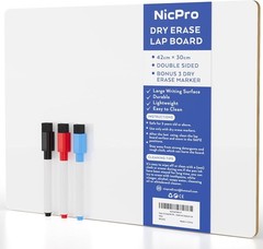 Classic 12×16 Portable Dry Erase Lapboard – Perfect for Kids and Classrooms