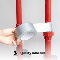 Silver Duct Tape 2 Inch x 60 Yards 9 Mil Utility Grade Adhesive Tapes 12 Rolls