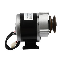 Brushed Motor Gear Reduction Electric Motor Gear Motor w/ Belt Pulley 12VDC 250W
